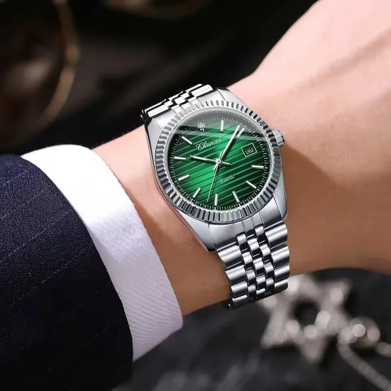 CHENXI 004D موضة ساعة كوارتز رجالية مقاوم للماء مضيئة التقويم الصلب قطاع الترفيه الأعمال ساعة رجالي relógios masculino