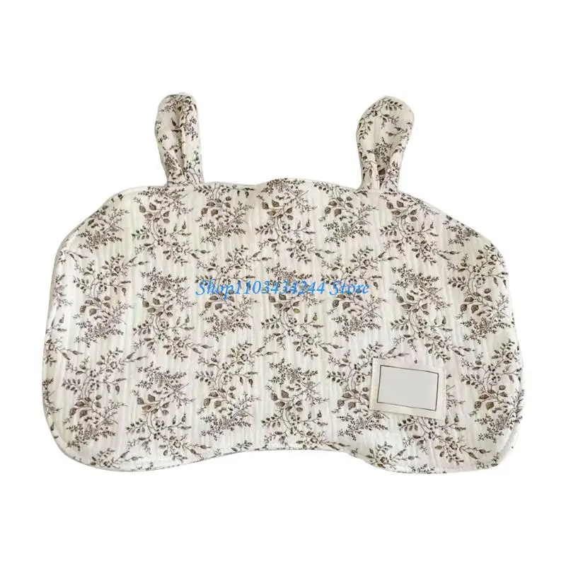 وسادة مسطحة لحديثي الولادة وسادة أطفال متعددة الطبقات وسادة رأس لطيفة على شكل دب للأذن #4