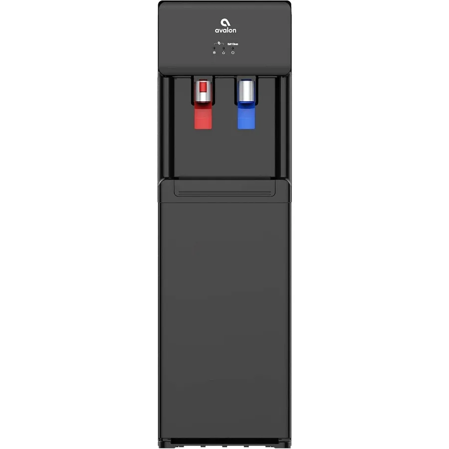 Avalon A6SC-BLK Dispensador de enfriador de agua con carga inferior sin contacto y autolimpiante Bloqueo para niños frío y caliente UL Negro
