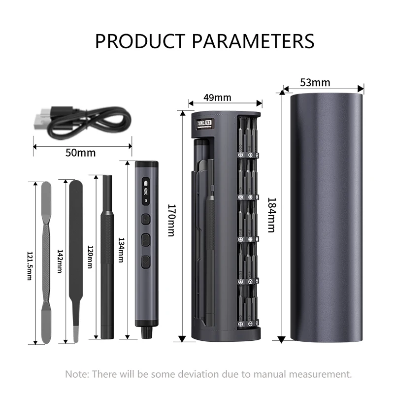

78 in 1 Magnetic Screwdriver Set Precision Electric Screwdriver Kit with 72 Bits 5 Torque Settings for Watches IPhone Glasses