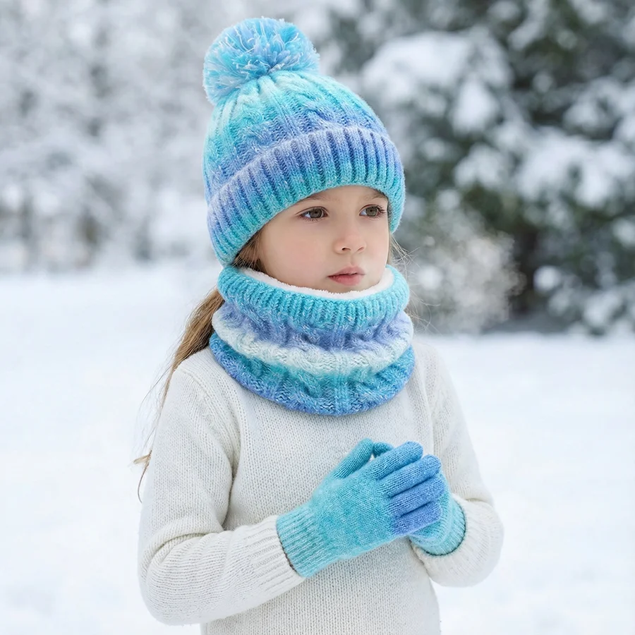 Kids Outdoor Gloves - Ensemble de 3 pièces pour enfants