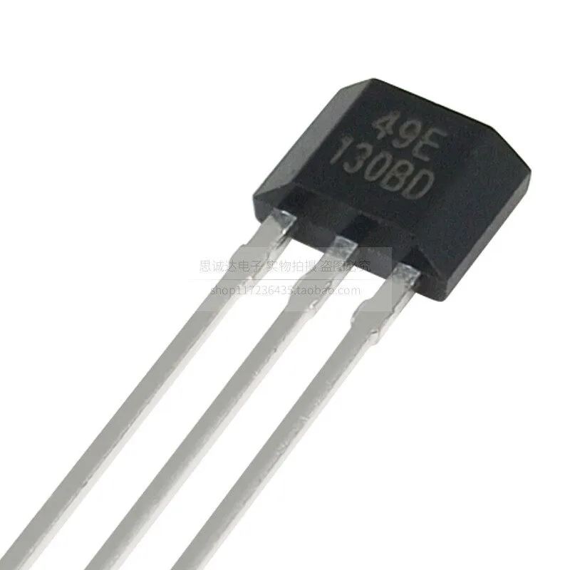 10 pcs Linear Hall Effect Sensor SS49E 49E TO-92S 3 Pin Analog Output for E-bike Throttle Motor Speed Control Industrial Positio