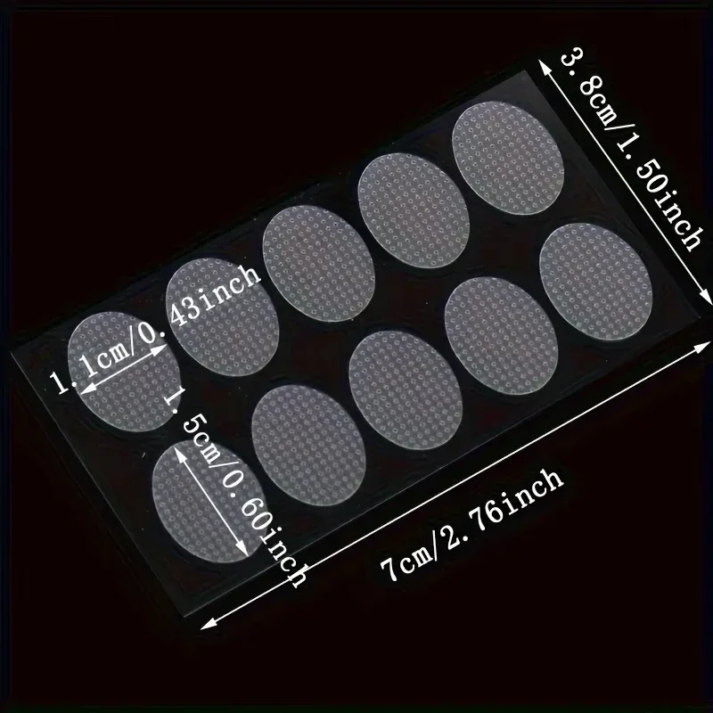 20Seets 200Pcs Clear Invisible Earlobes Protective Stickers For Stretched Ear Lobes And Relieve Strain From Heavy Earrings