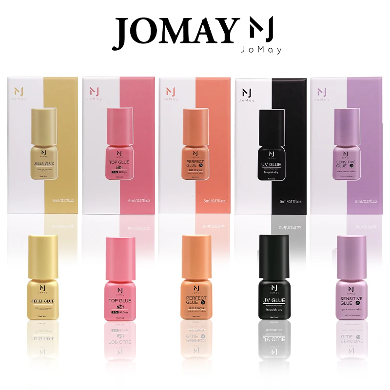 JOMAY High-quality Eyelash Glue 0.3s 1s 2s Super Strong Glue For Lash Extension Customizable 5ML