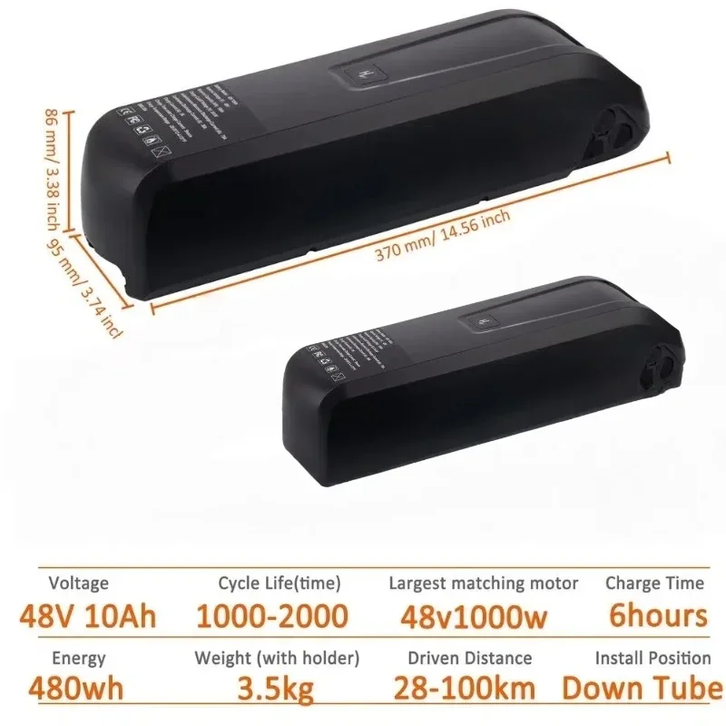

Lithium Battery 36V/48V 10Ah/15Ah/20Ah, 18650 for Mountain scooter , Works with Bafang 500W-1500W Motor, Stable Power Supply