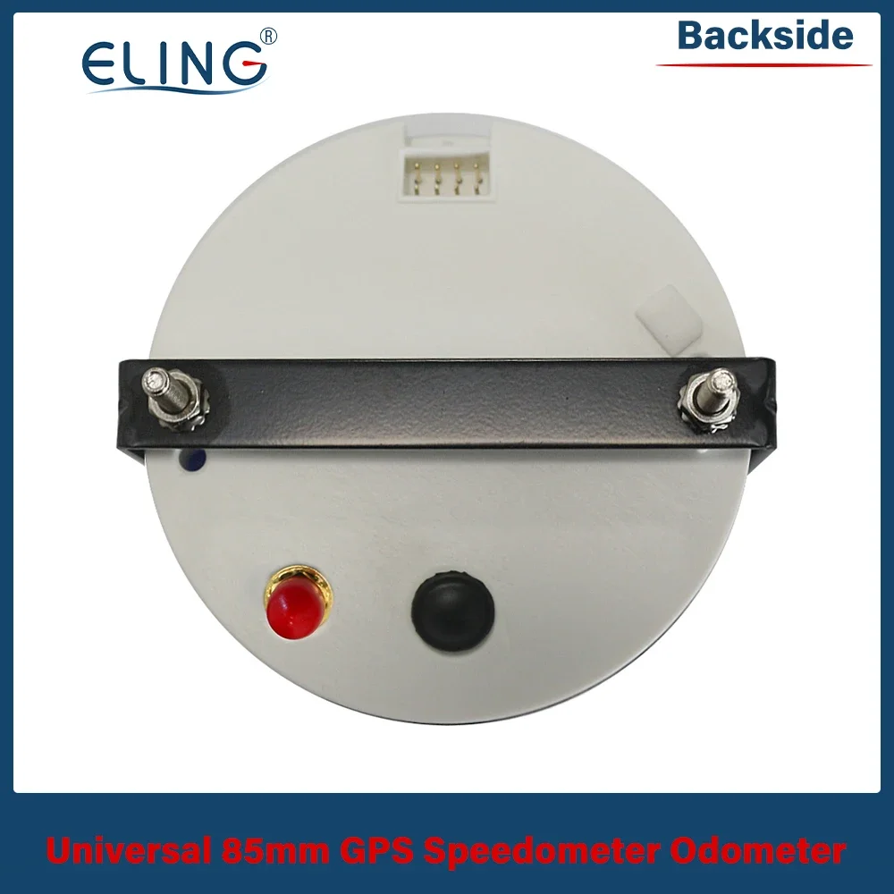 ELING Waterproof 85mm GPS Speedometer Odometer 0-140MPH 0-160MPH 0-200MPH for Car Boat Universal with Red Backlight 12V 24V