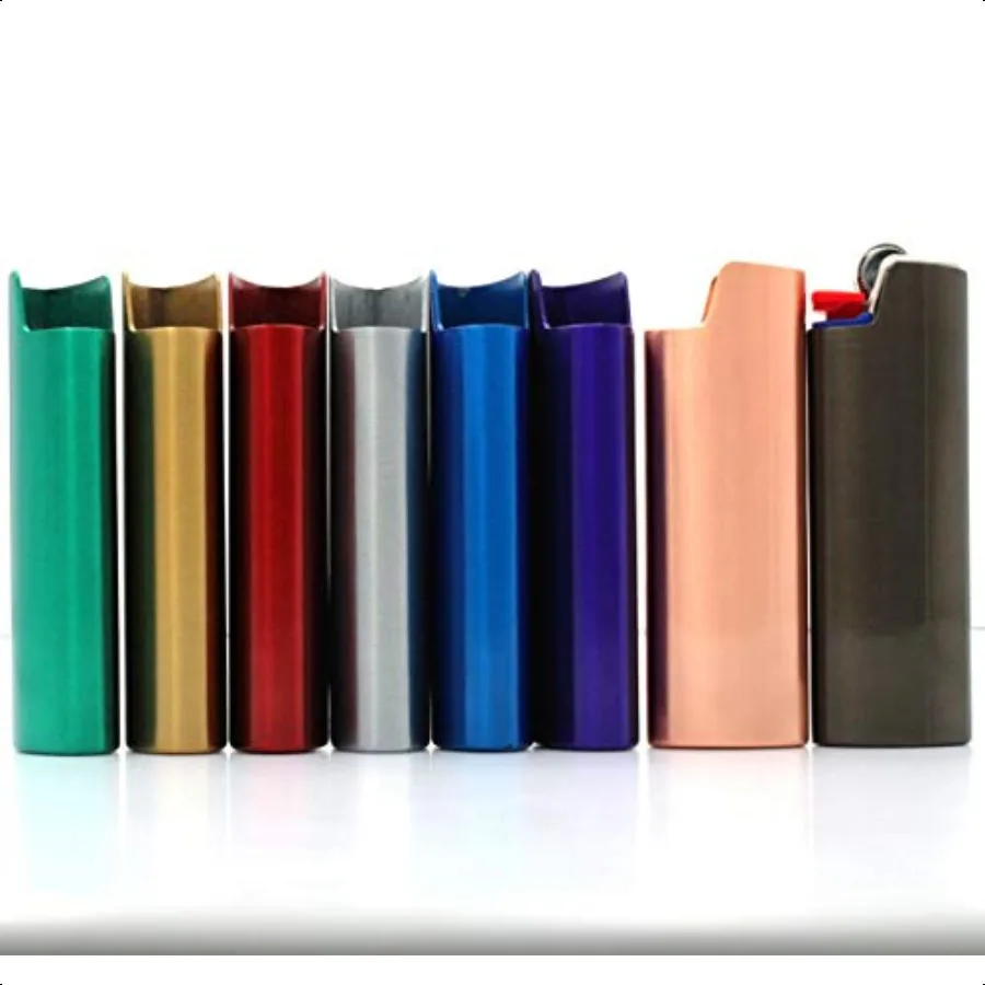 

Набор из 8 шт., металлический чехол для зажигалки, держатель для полноразмерной зажигалки BIC J6