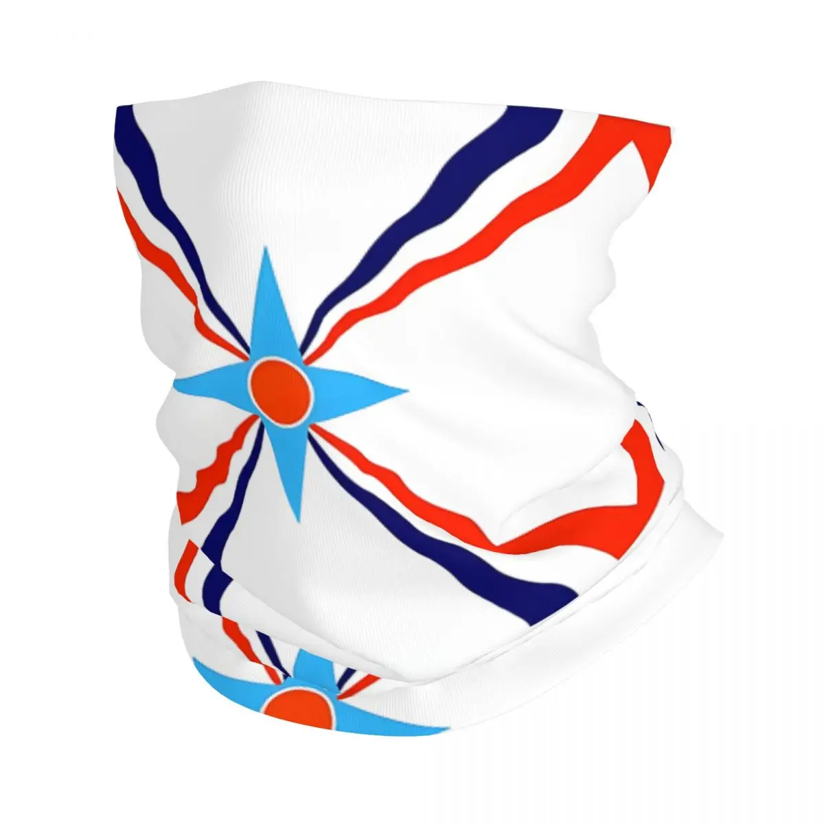 Assyrian People Flag Bath Mat Retro Headband Neck Thin Men Women Hiking Tube Scarf Face