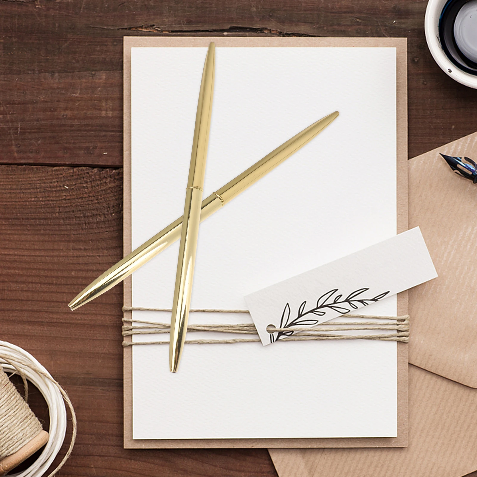 6 قطع من أقلام الحبر المعدنية الاحترافية للكتابة على نحو سلس من الدرجة التجارية، تصميم خفيف الوزن مثالي للمكتب المدرسي والهدايا