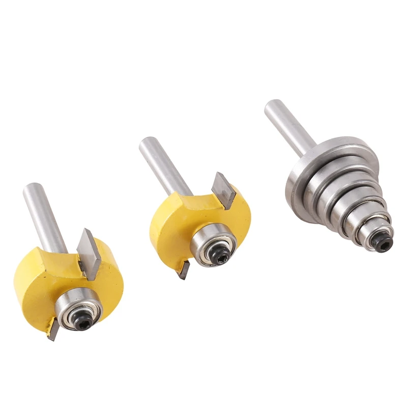 Акция! Шариковый Т-образный нож 1/4X3/8 1/4X1/2 + подшипник + гаечный ключ, внешний диаметр 1-1/4, 31,75 мм, плоская фреза