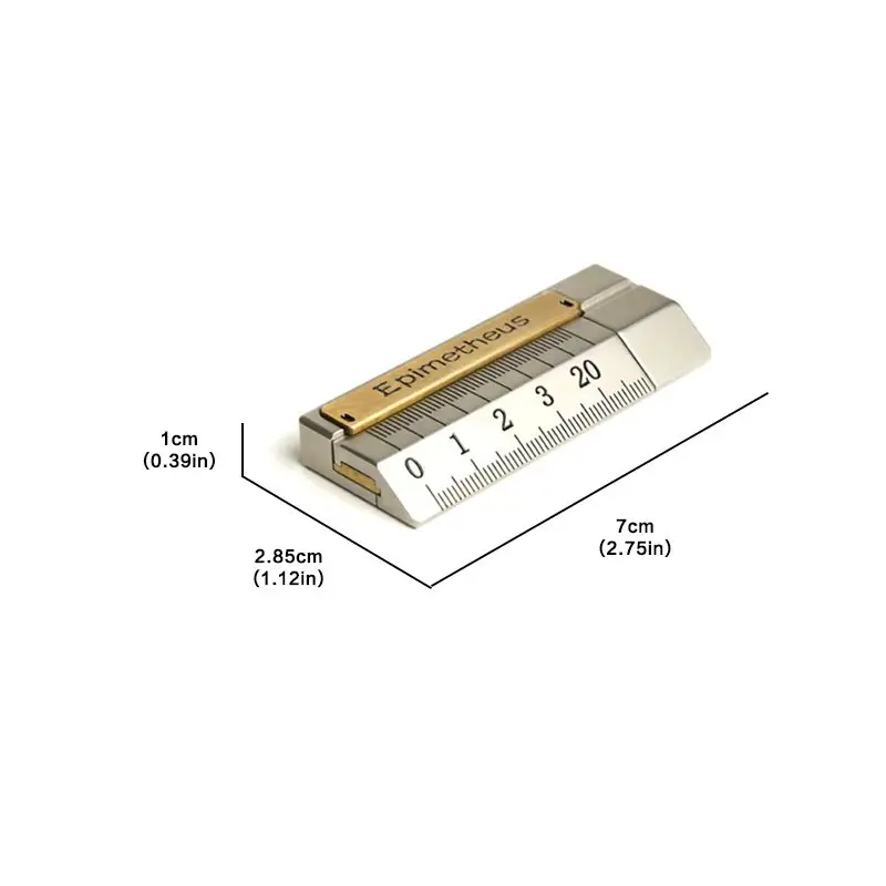 EDC-liniaal Mechanische schuif Fidget-speelgoed, ADHD-stressverlichting voor volwassenen EDC-speelgoed, bureau-stressverlichting Speelgoed Volwassenen Geschenken