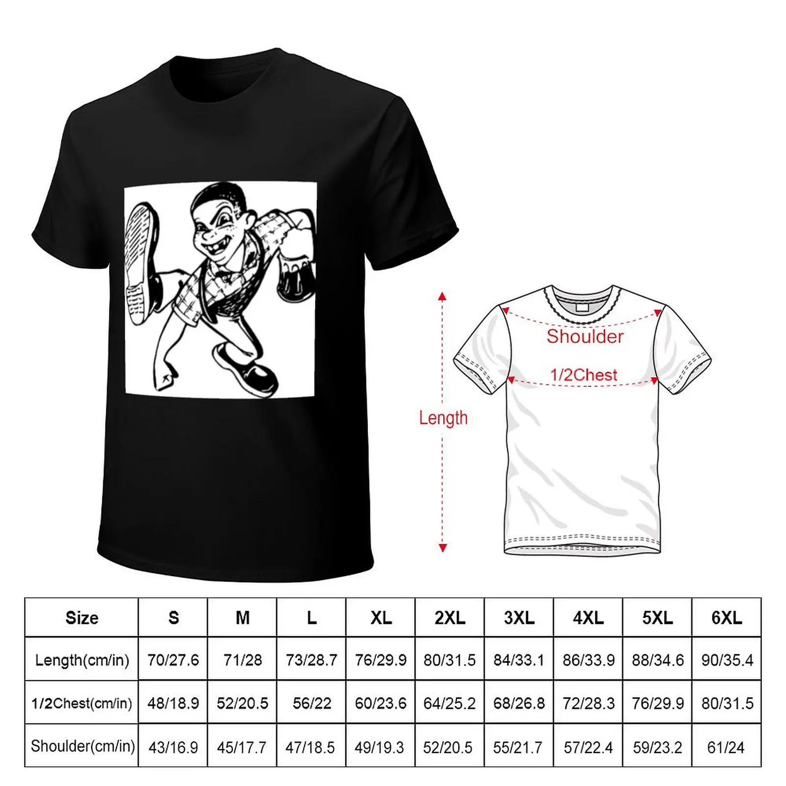 Rough boy skinhead T-Shirt man t shirts graphic T-Shirt