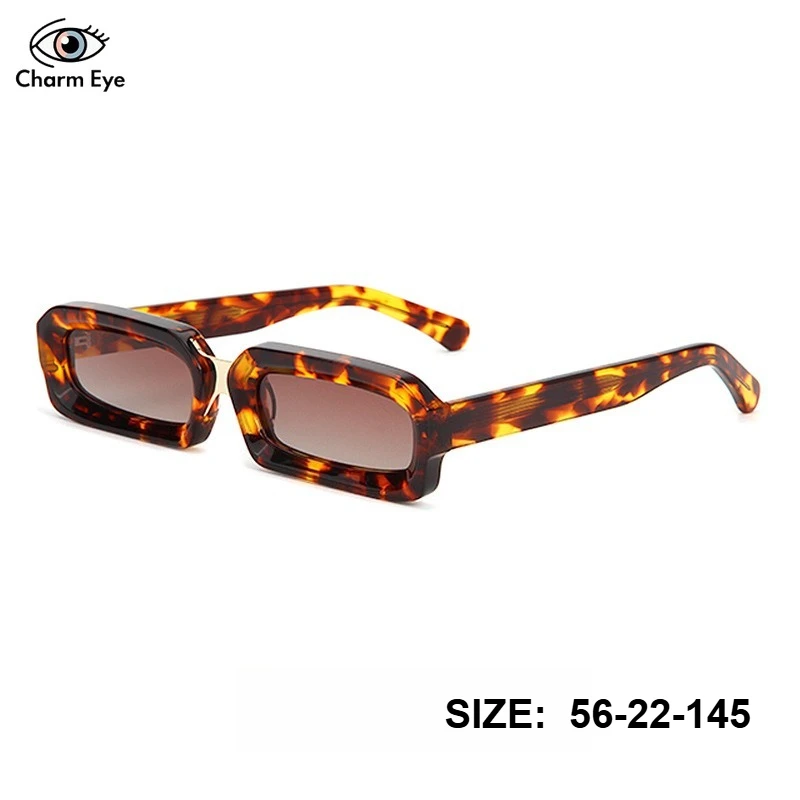 Vintage Tortoise Shell Small Square Sunglasses Women Men Retro Rectangle Shades Fashion Streetwear UV400 Protection Eyewear 2026