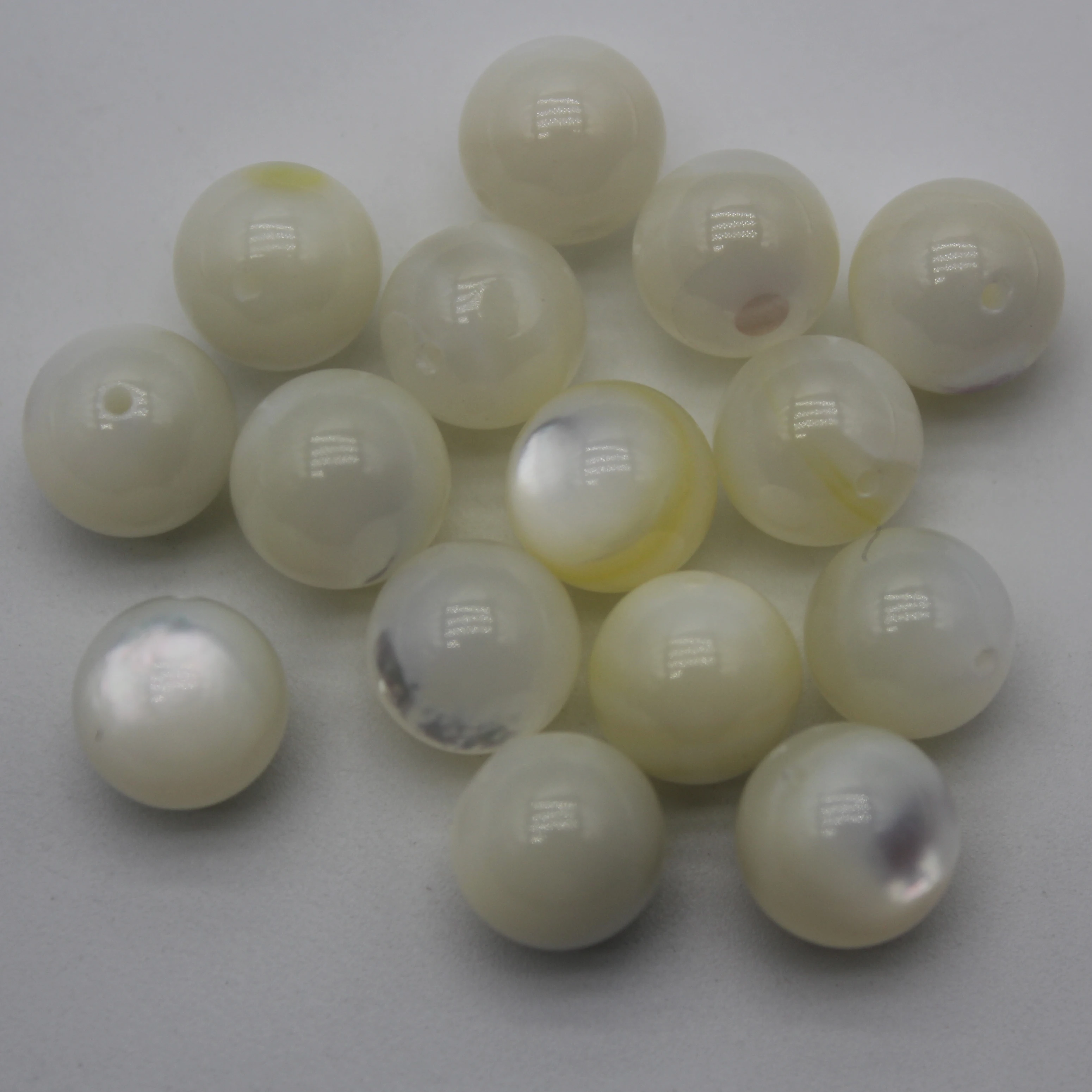 Natural Shell Beads Seawater White MOP Ball Cut Loose Spacer Bead For Jewelry Making DIY Necklace Earring Bracelet Accessories