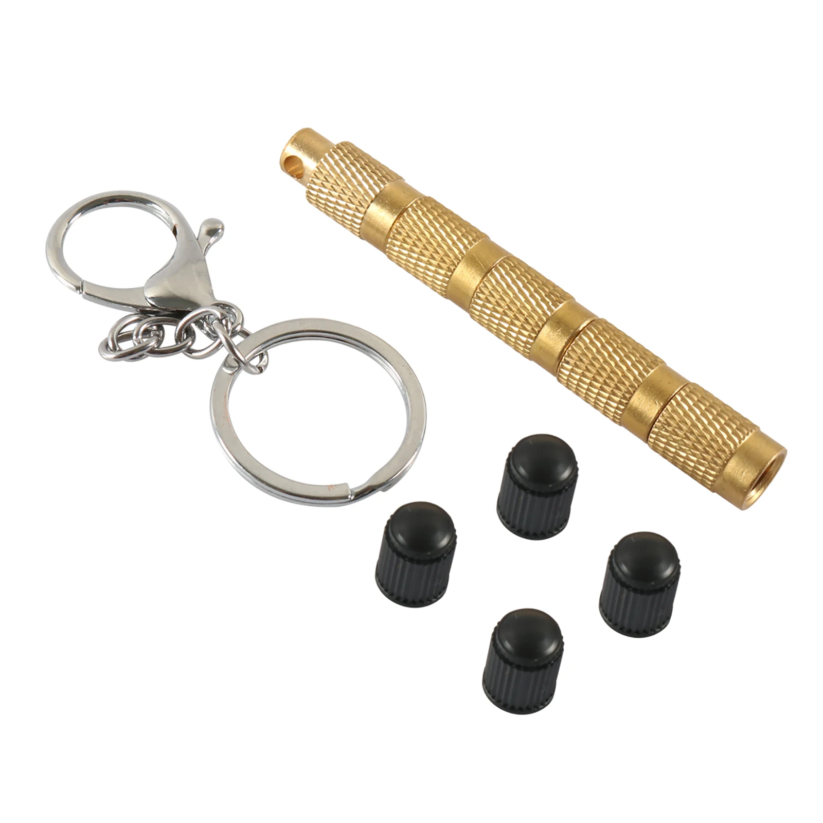 Tire Deflator 4 in 1 Solid Brass Easy Storage and Using Tire Air Down Tool Tire Pressure Deflators For OffRoad Vehicle Accessory