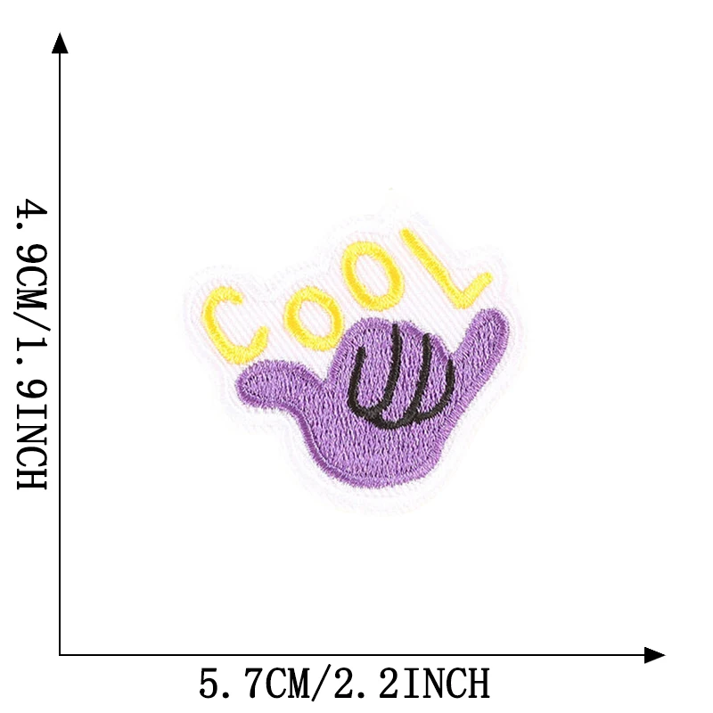 Brief niedlichen kleinen Eisen auf Patches für Kleidung gestickte Aufkleber Naszywka DIY Thermo kleber Kinder Baby Stoff Nähen Parches – Detail 29