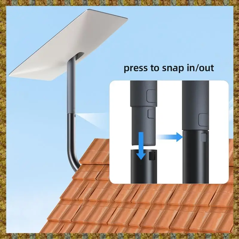 

F-F Adjustable For Starlink Mounting Kit Long Wall Mount Roof Mount For Starlink V2 Mounting Adapter