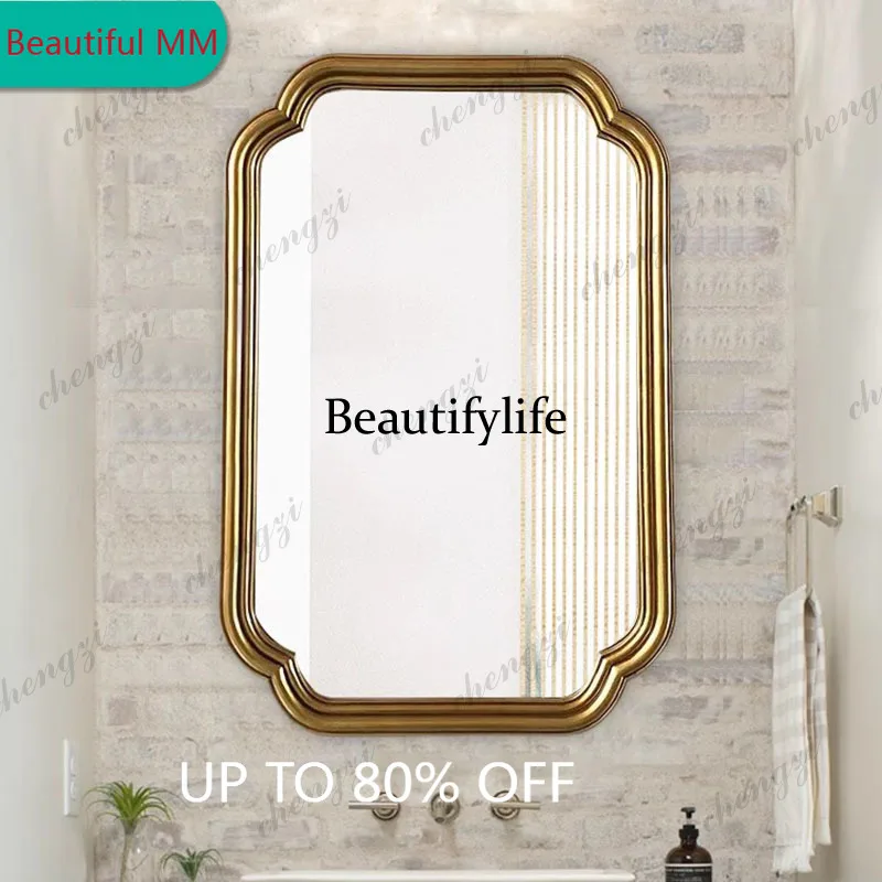 F182   Cheap Creative Mirror Accent Luxury Design Interior Fashion Rectangle Frame English Mirror Save