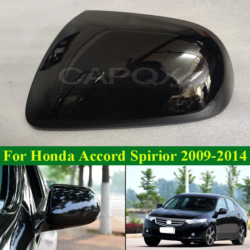 CAPQX For Honda Europe Accord Spirior 2009-2014 Side Rearview Mirror Cover Rearview Mirror Frame Glass Lens Mirror Turn Light