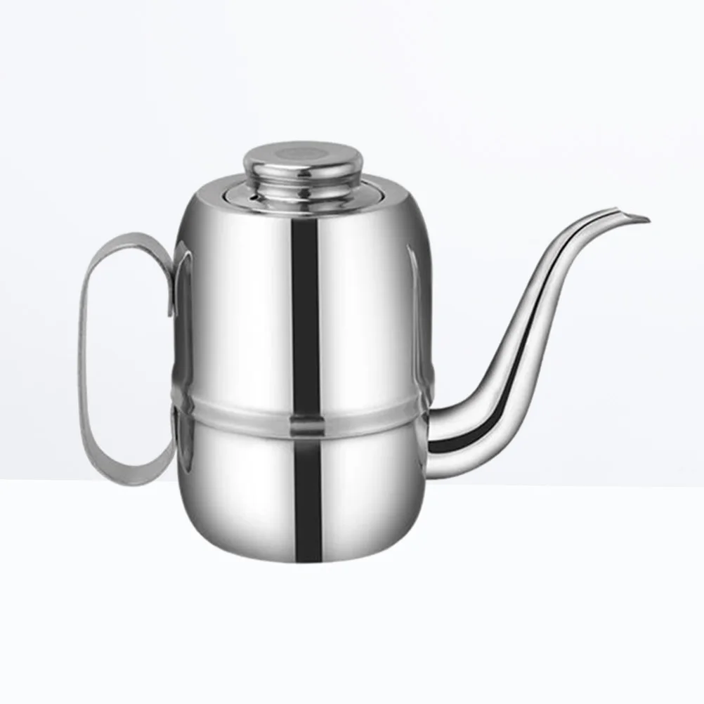 

32oz Stainless Steel Oil Bottle Long Spout Anti Sauce Pourer Vinegar Container for Healthy Cooking