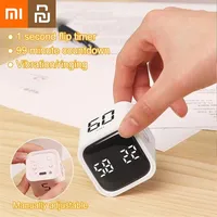 Xiaomi Youpin Cube Timer Gravity Sensor Flipping LED Display 4 Preset Time Dual Modes Countdown Cooking Study Mini Digital Timer