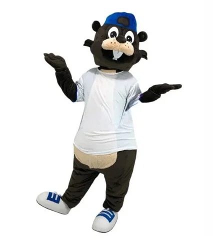 

New Adult Hot Sale Foam Cute Beaver Cartoon Mascot Costume Plush Christmas Fancy Dress Halloween Mascot Costume
