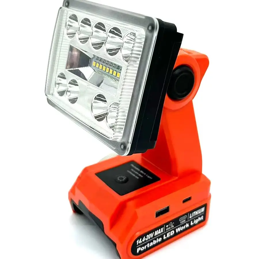 Compatible For BL1430/M-18/LB20/CMCB204/BAT622/P102 18V/20V Batteries 1000-lumen Cordless Torch Outdoor Spotlight for camping