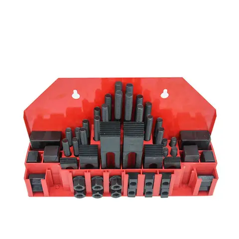 मिलिंग मशीन क्लैंपिंग सेट 58 पीस मिल क्लैंप किट M12 यूनिवर्सल फिक्सचर स्क्रू सेट प्रेशर प्लेट प्रोसेसिंग पार्ट्स 6 best sales मिलिंग क्लैंप सेट - №4