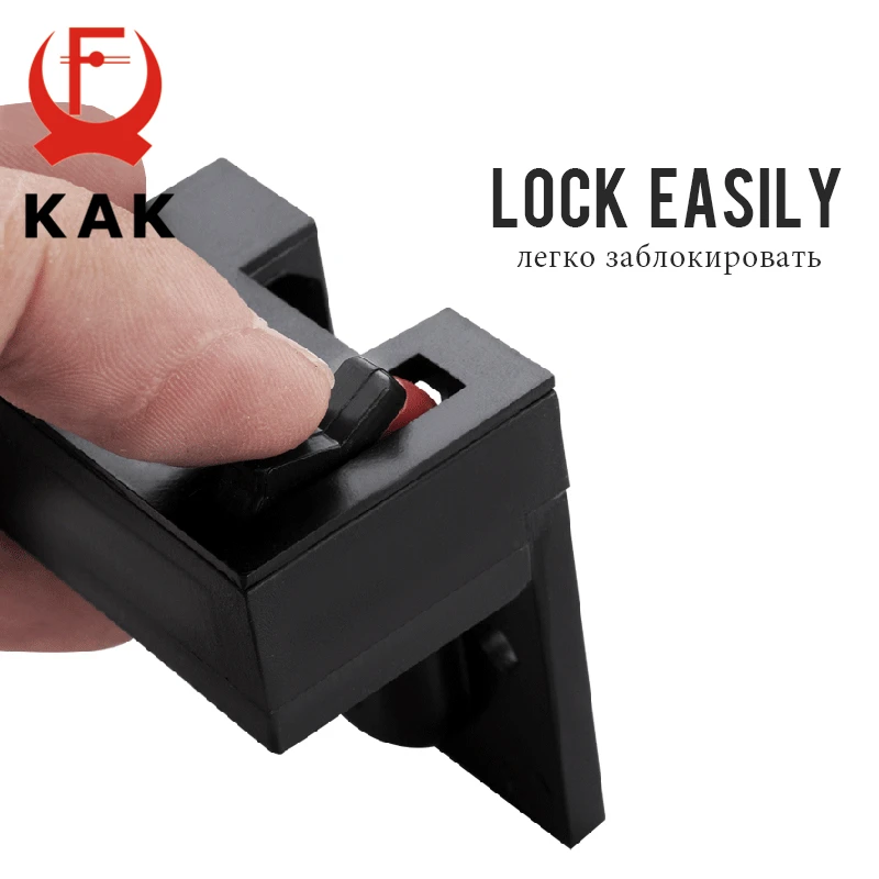 KAK Zinc Alloy Hidden Security Door Chain for Hotel Bedroom Door Latch Anti-theft Door Lock Kids Protection Lock Hardware