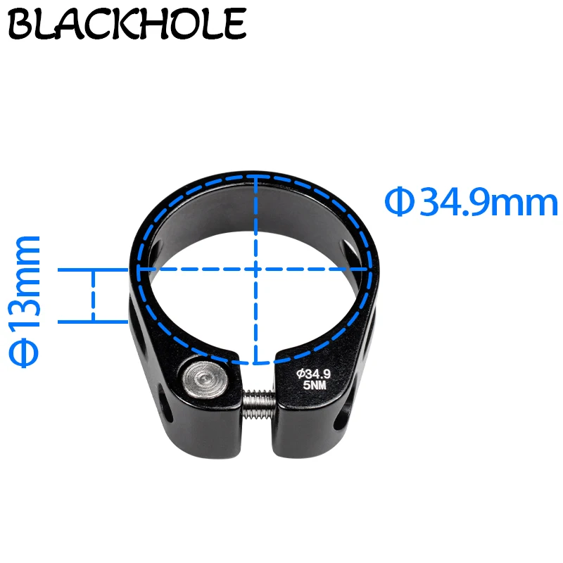 34.9mm MTB Bike Seat Post Clamp Road Bicycle Seat Post Pipe Clamp Carbon MTB Seat Tube Clip Gravel E-Bike Round Seat Clamp Parts