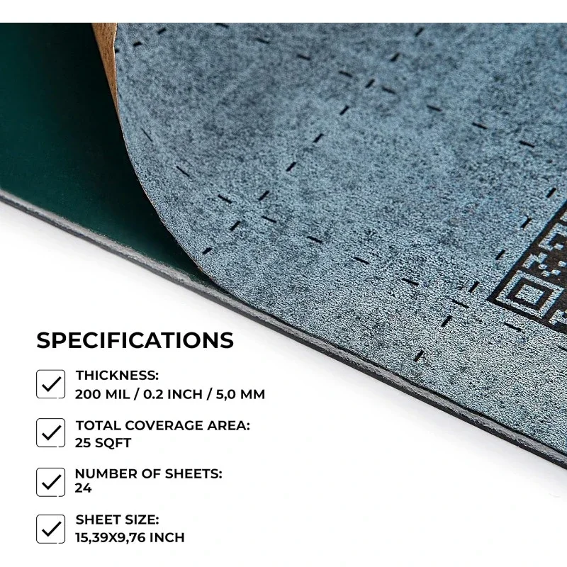 حصيرة خففت صوت السيارة 3 في 1 200 مل 25 قدم مربع - بوتيل ميت صوت السيارة عازل للضوضاء مُخفف الاهتزاز