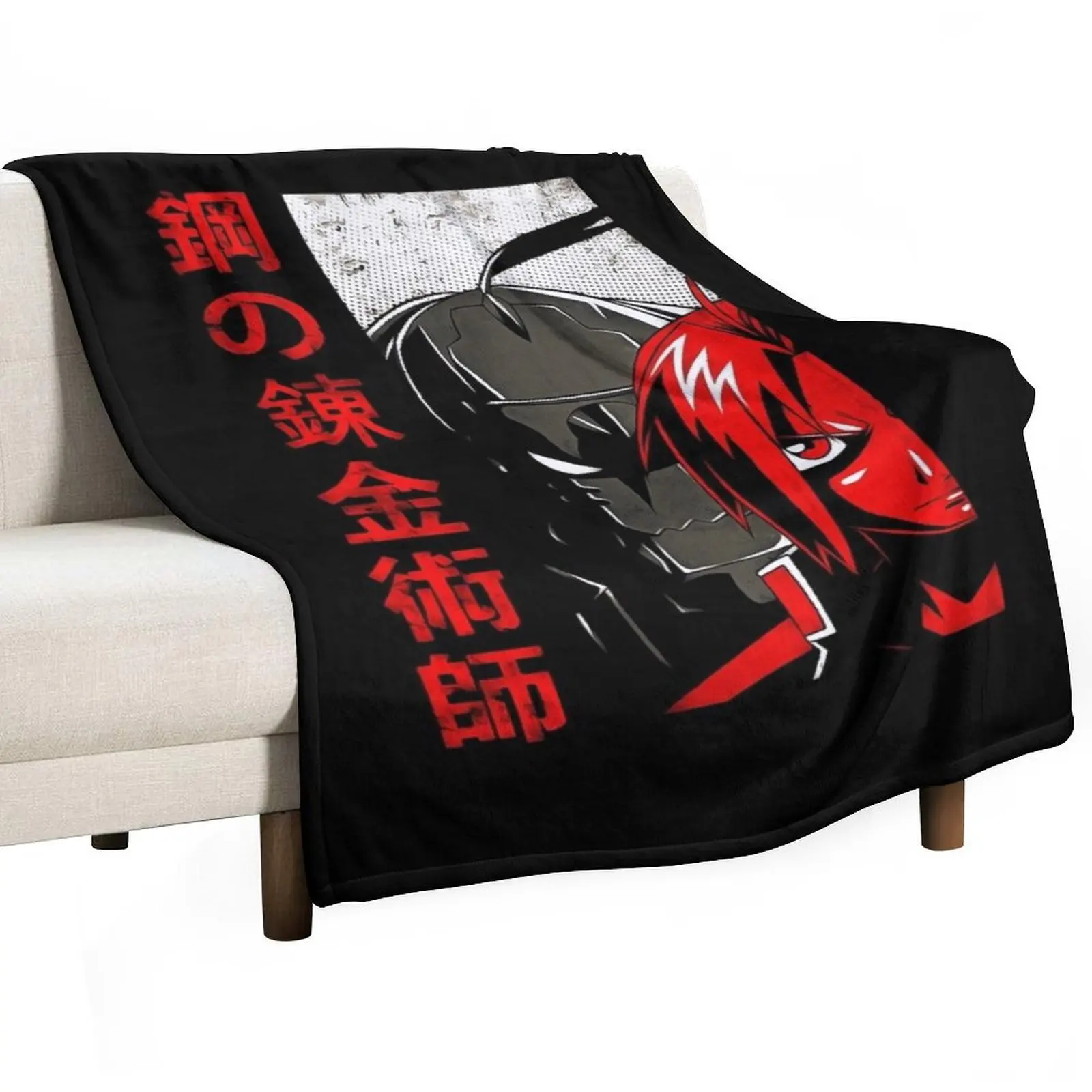 

Fullmetal Alchemist Throw Blanket Soft Plush Plaid Large blankets ands Luxury Throw Blankets