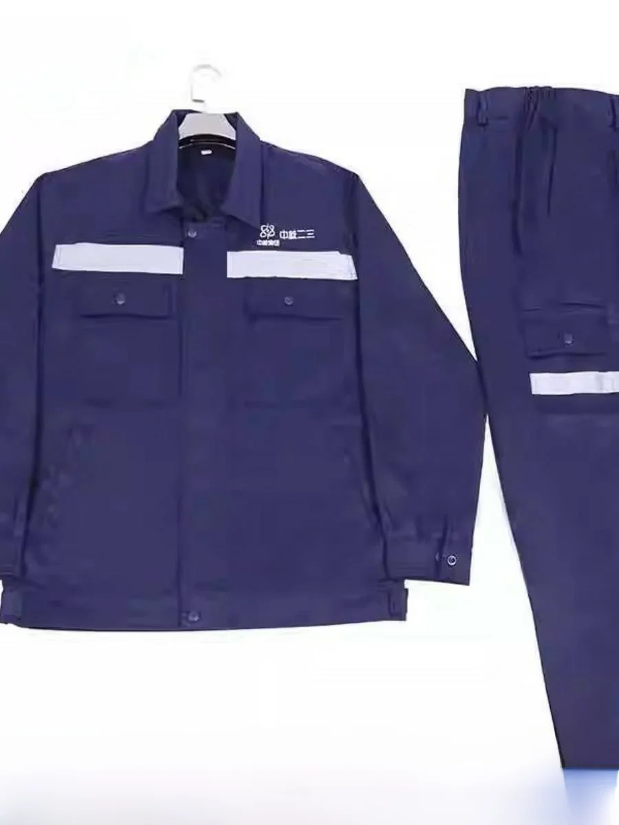 

Cotton Polyester Workwear orm Set with Embroidered Words for Men Spring Summer Autumn Tee in One School orm Workwear