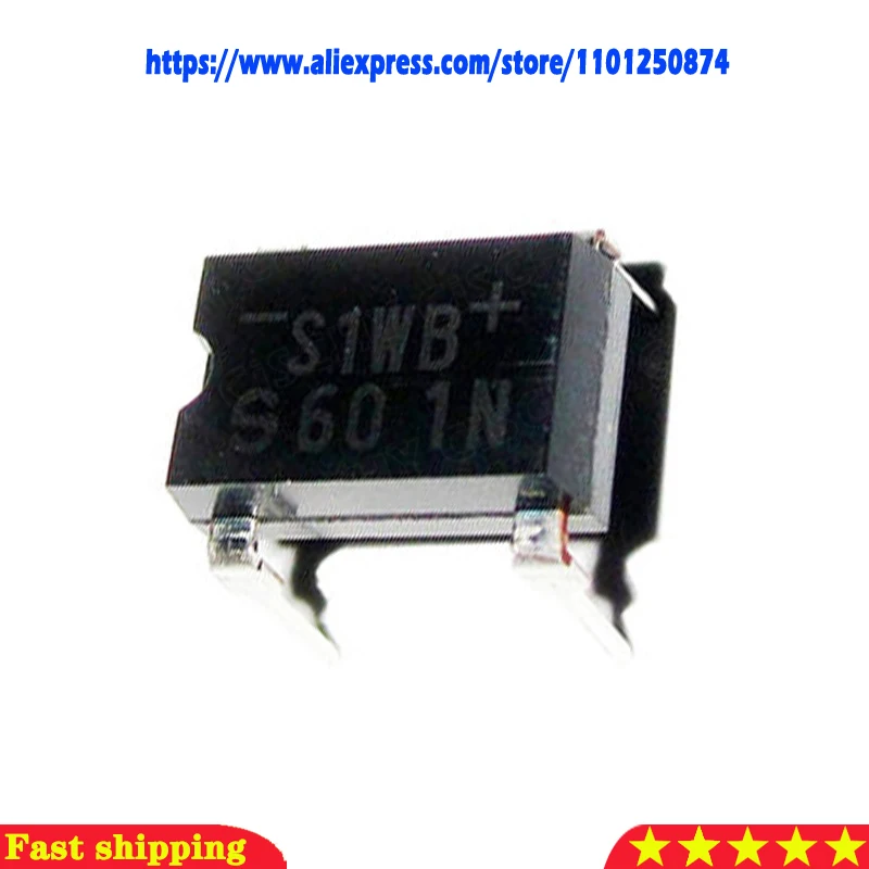 10pcs S1WBS60 S1WBS40 1A 600V DIP-4 S1WB S1WB60