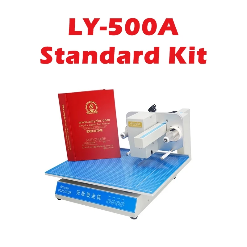 LY‑500B Digital Flatbed Foil Stamping Printer 300DPI No Template 250×300mm Business Card Gold