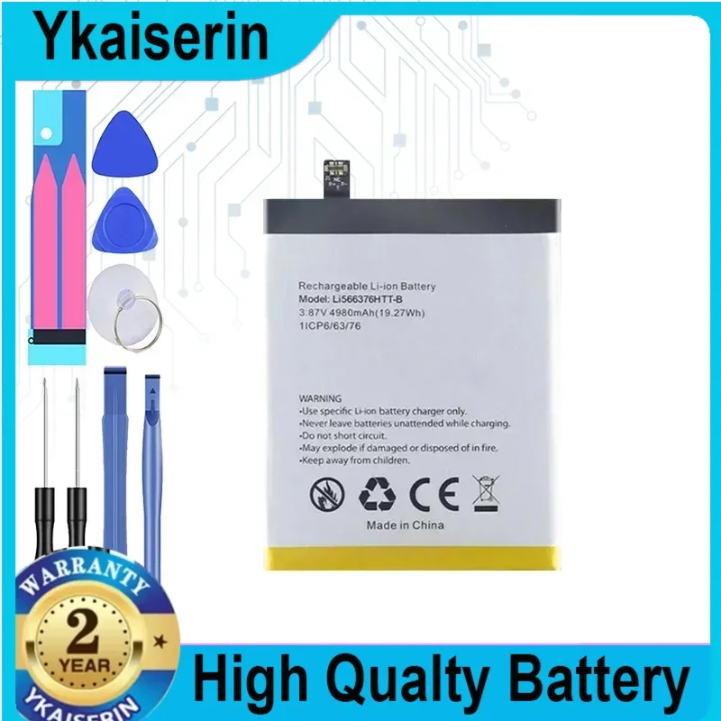 4980mAh Replacement Battery LI566376HTT-B For Blackview BL5000 6.36 inch