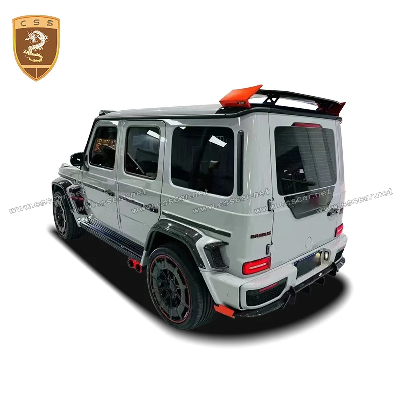 Car Front Engine Bonnet Hood Center Mesh Wheel Mudguard Vent Rear Reflector Trim For Benz W464/W463a 2018-2024 BB 900 Style Kits
