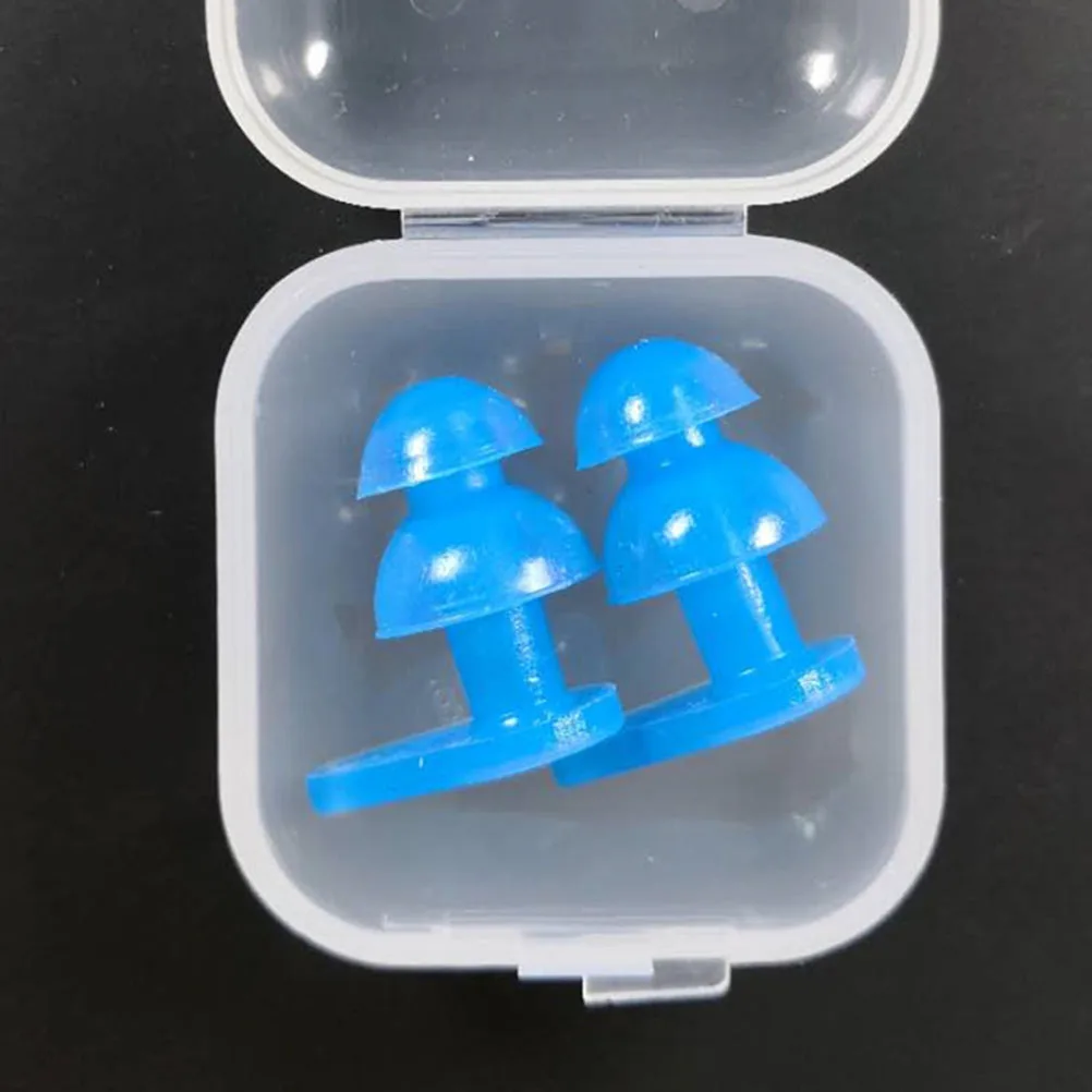 

6Pairs Swim Earplugs Waterproof Silicone Earplugs for Kids Adults Water Sports Ear Protector with Storage Case Package