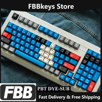 FBB Keycaps Mechanical Keyboard MX Switch Retro Japanese 1018 Style Fit Laptop Accessories 60%, 75%, 80%, 96%, 100% Layout