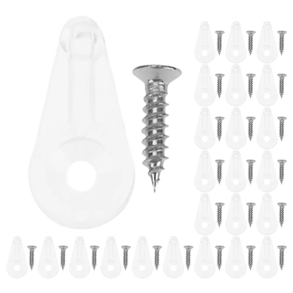 

50 шт. фиксаторов для стекла, прочные зажимы для дверей шкафов и зеркал, замена для шкафов, окон, зеркал, быстрая установка