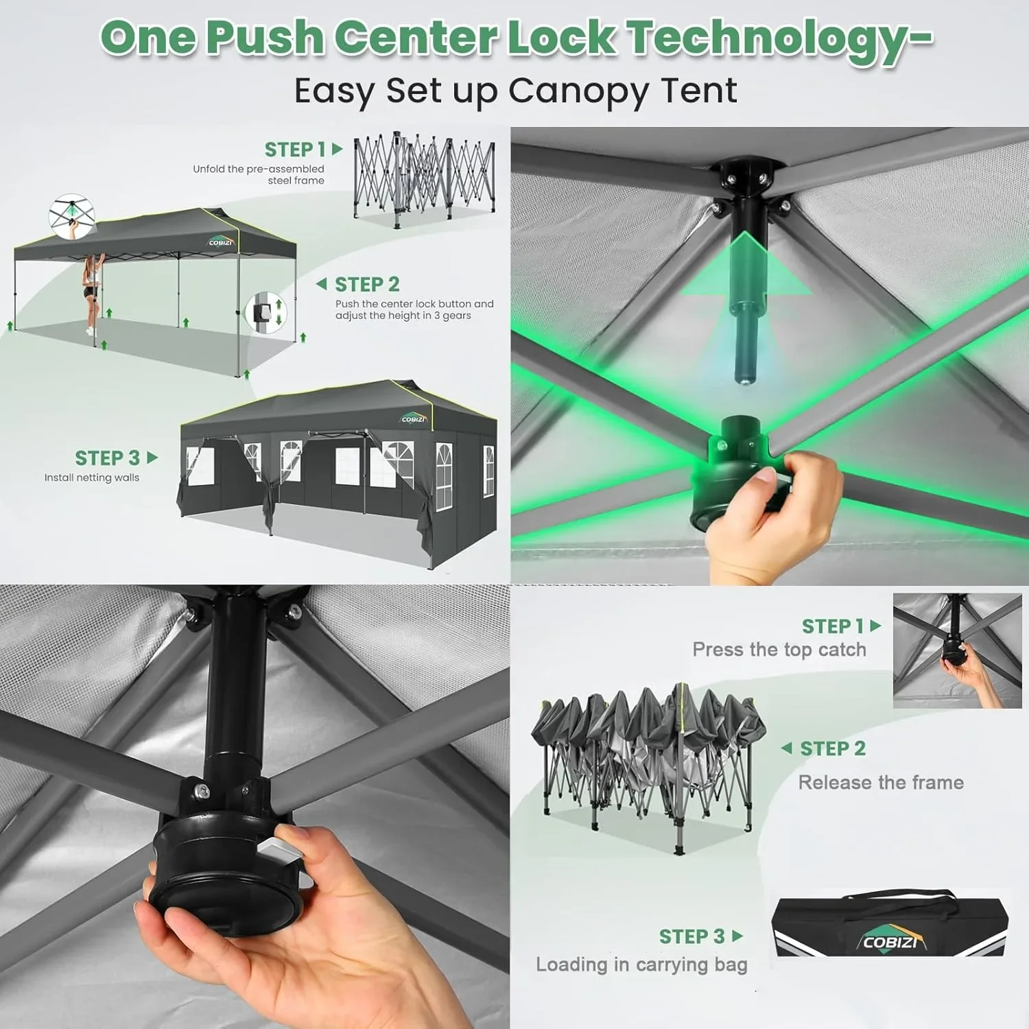 خيمة حفلات بيضاء كبيرة مع جدران جانبية قابلة للإزالة وفتحة تهوية. مثالية لحفلات الزفاف الخارجية وحفلات الحديقة. مقاوم للماء