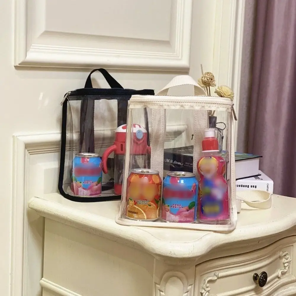 

PVC Organizer Clear Kids Backpack Visible Large Capacity Swimming Storage Bags Zipper Ins Style Beach Waterproof Backpack Summer