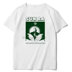 Sun Ra Space Is The Place Jazz Free Funk Graphic T Shirts Oversized T-Shirt Cotton Short Sleeve T-Shirt Summer Men's Clothing