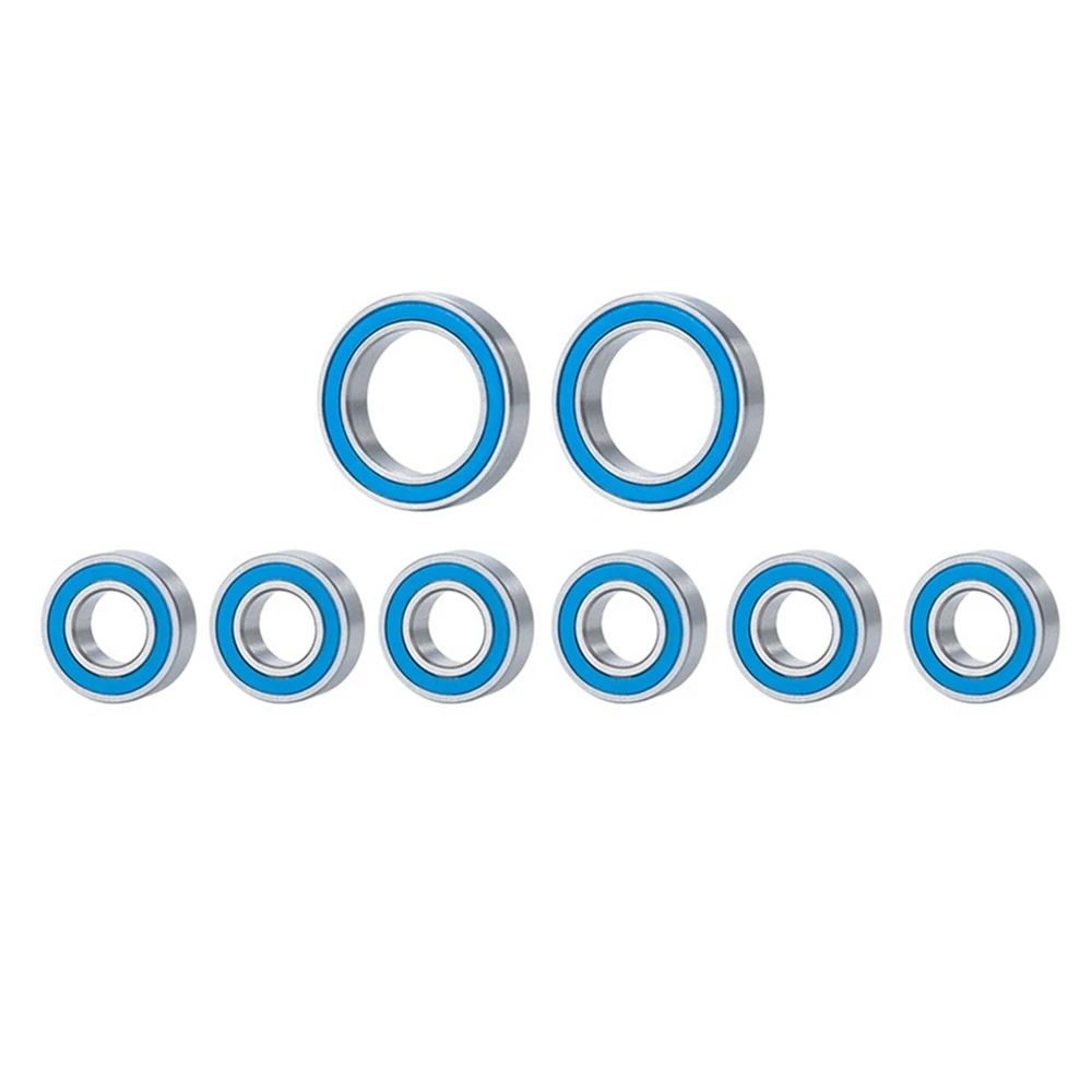 8 Pcs Rubber Sealed Bearing Kit for Traxxas 1/10 4X4 4Wd Slash Stampede Rustler Rally RC Car Upgrade Parts Accessories