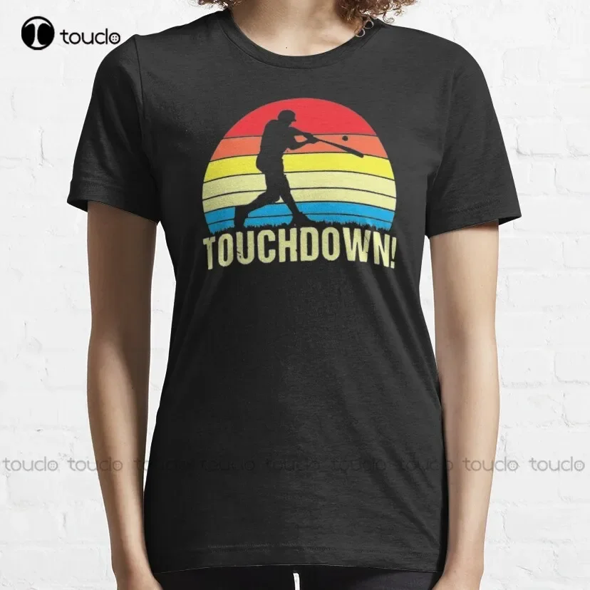 Touchdown! - Funny Baseball Touchdown Tee- Great For Games Classic T-Shirt Pirate Shirt Custom Aldult Teen Unisex Xs-5Xl