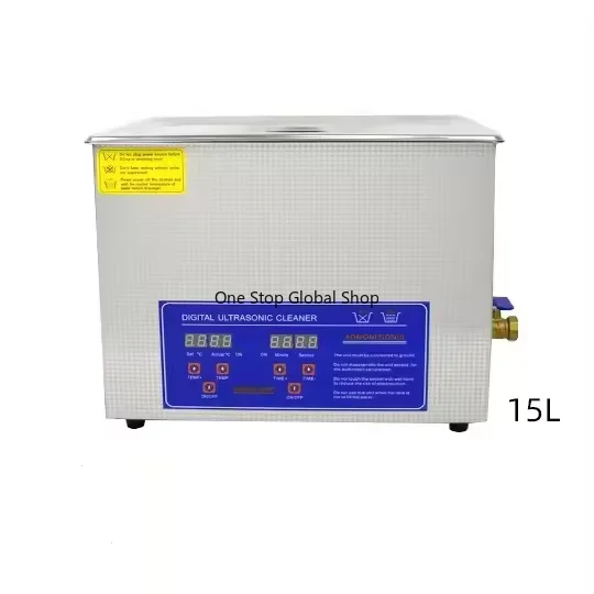 Hot Low Noise Small 15L Ultrasonic Cleaning Machine Strong Decontamination Cleaning Range Thicker Resistance