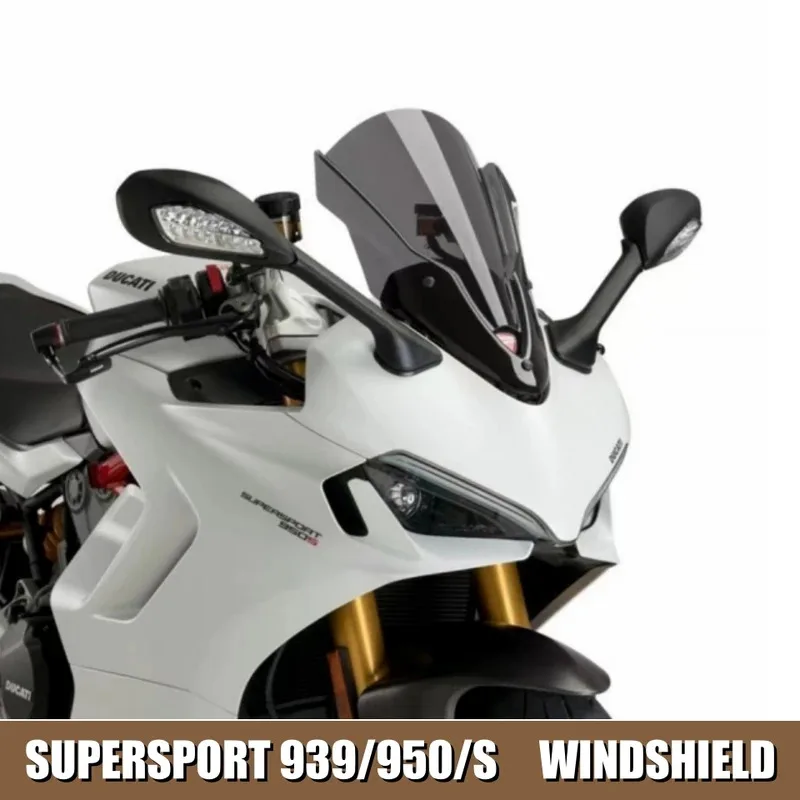 For DUCATI 939 950 SuperSport 939S 950S Super Sport S Windscreen Windshield Heightening Raised Wind Deflectors Refit 2017-2022 - view 2