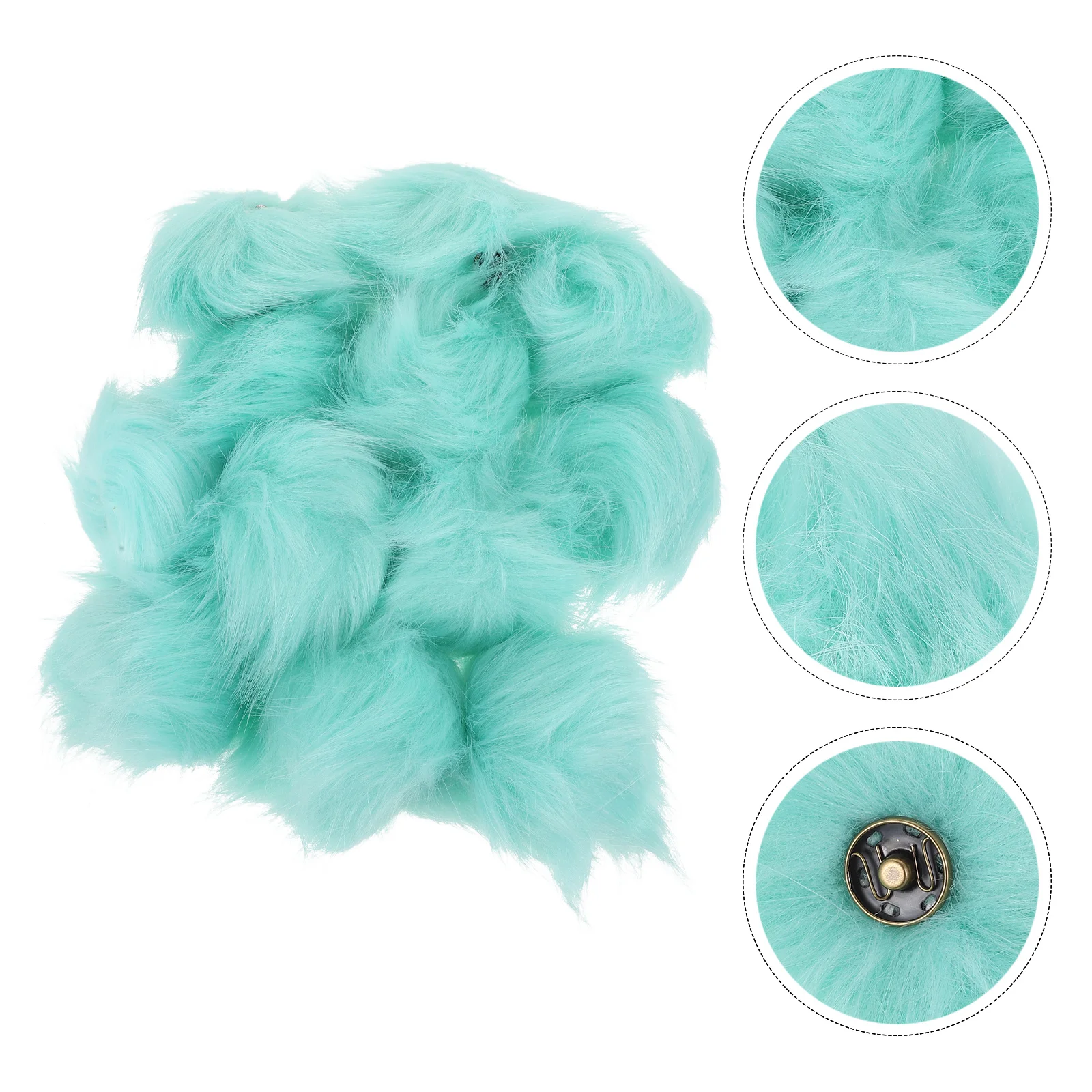 

12 Pcs Ball Decoration Pompom Balls Buttons for Beanie Hats Clothing Decorations Knitting Accessories Artificial