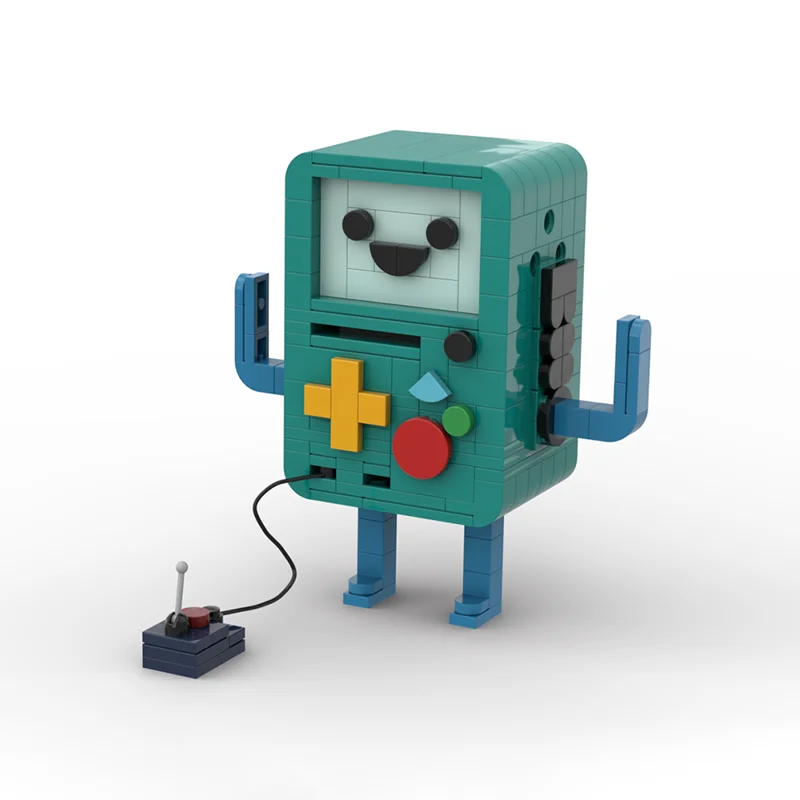 

253 Parts Cute Robot Assembly MOC Cartoon Character Building Block Bricks Set Model Retro Creative Desktop Ornaments Puzzle Gift