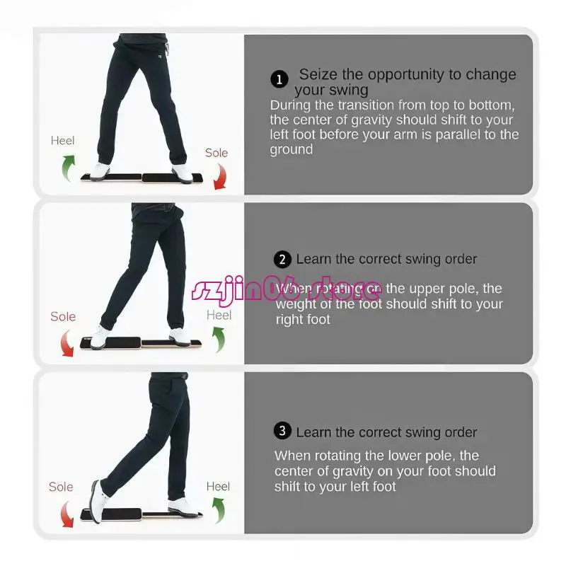 XXUF Professional Golf Stances Practice Board Texture Suitable for Superior Weight Management and Swing Techniques